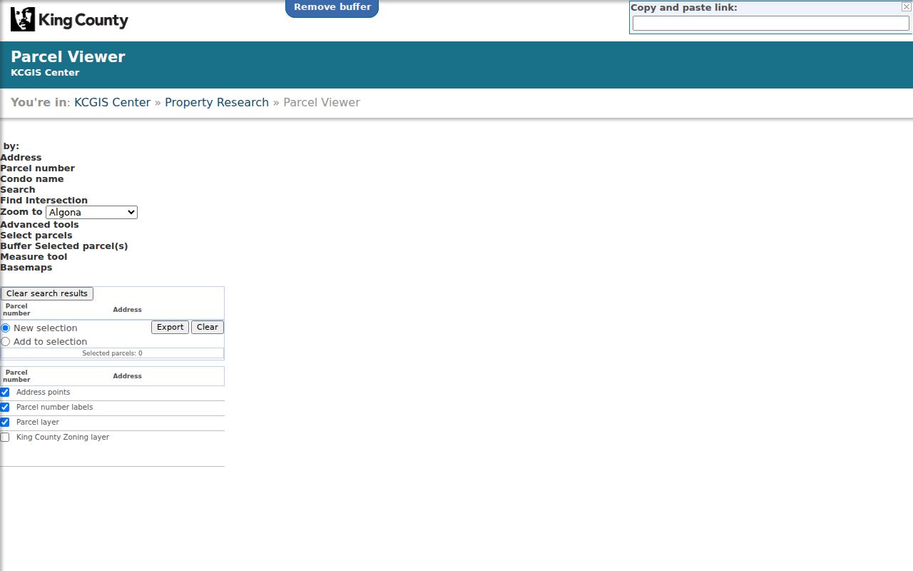 Mercer Island people search with King County Parcel Viewer